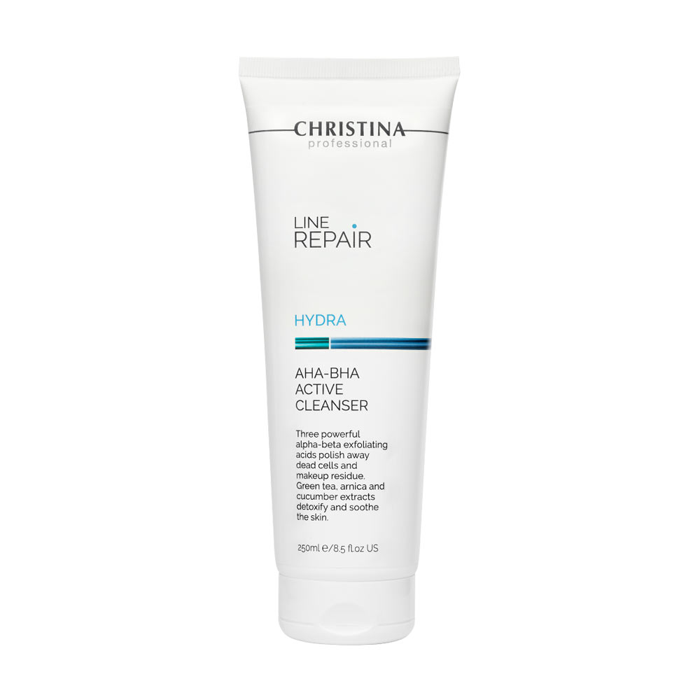 Засіб для очищення обличчя Christina Line Repair Hydra AHA-BHA Active Cleanser з AHA-BHA кислотами, 250 мл